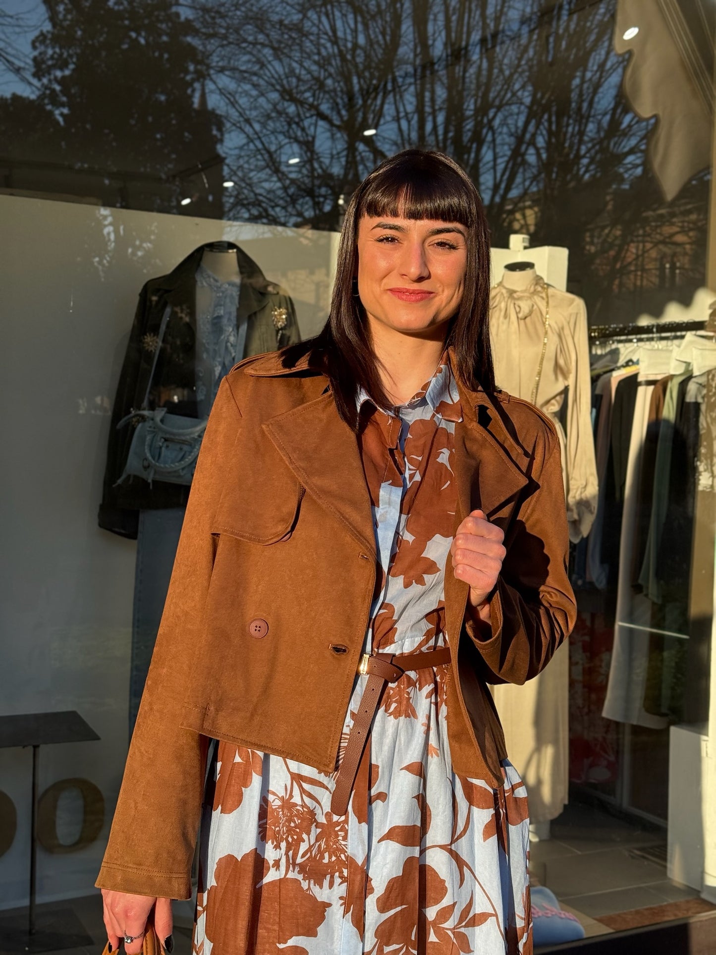 GIACCA IN SUEDE D/PETTO