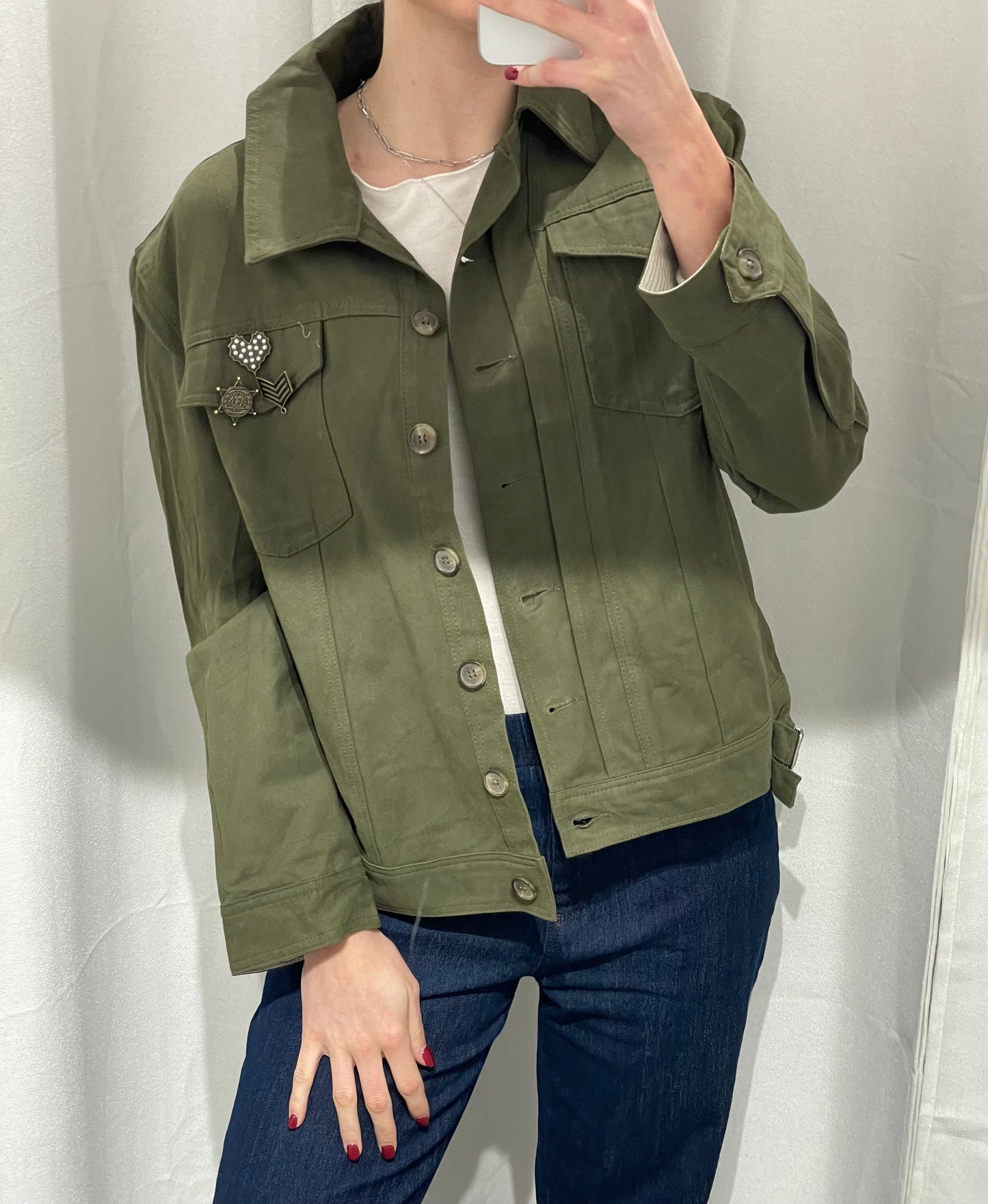 GIACCA MILITARE CON SPILLA