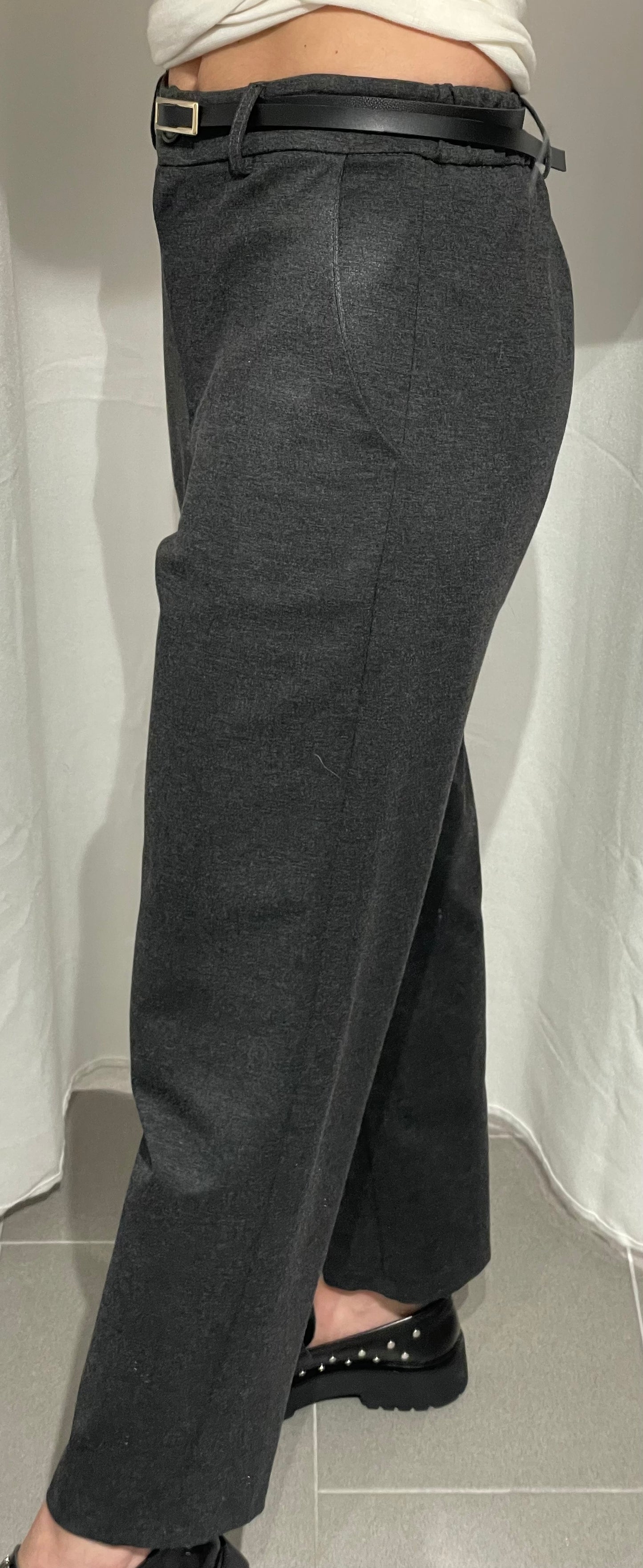 PANTALONE PUNTO MILANO CON CINTURA
