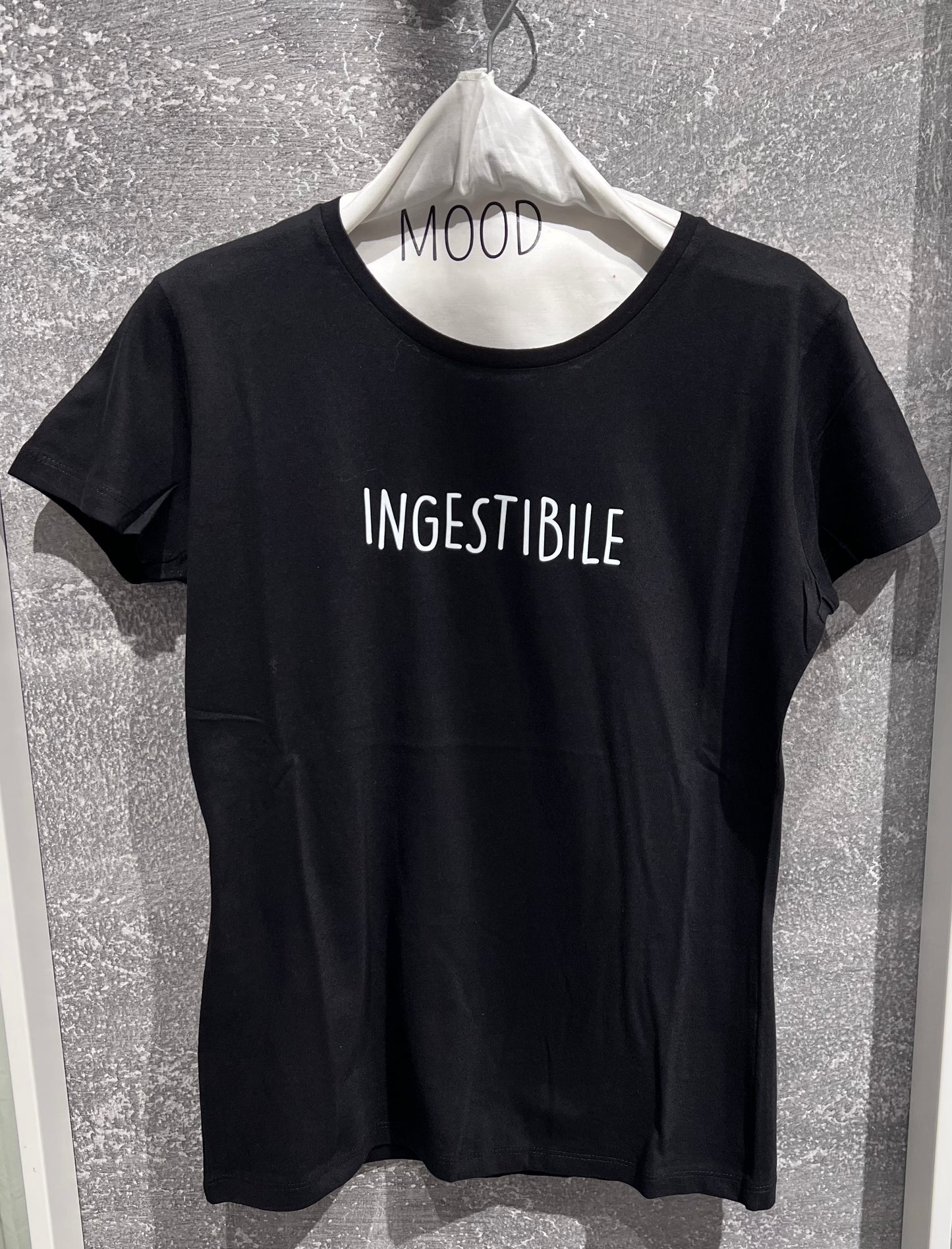T-SHIRT SCRITTA INGESTIBILE
