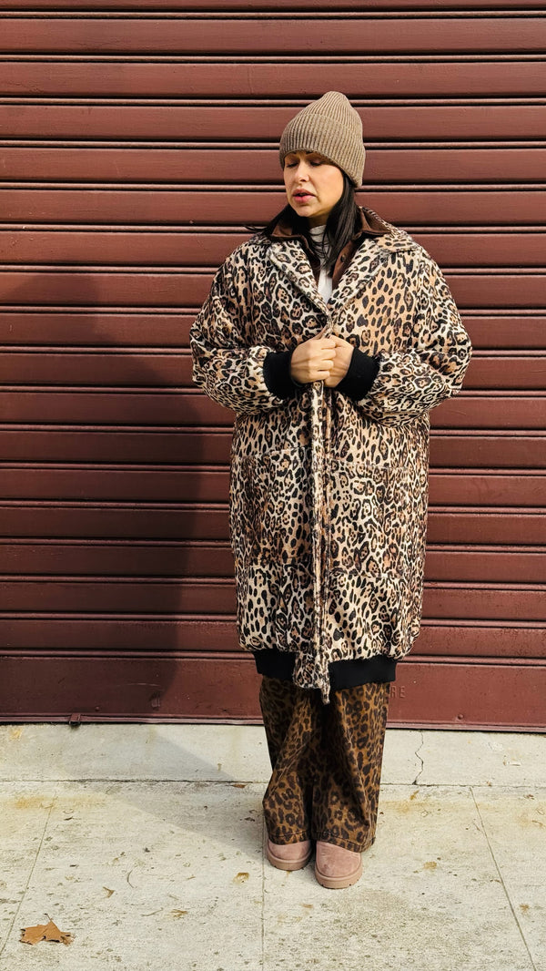 CAPPOTTO BOMBER LUNGO MACULATO