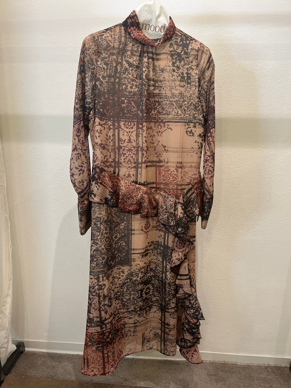 ABITO LUNGO C/ROUCHES A FANTASIA