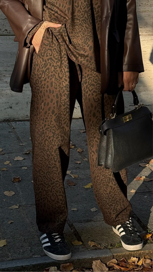 PANTALONE FELPA OVETTO MACULATO