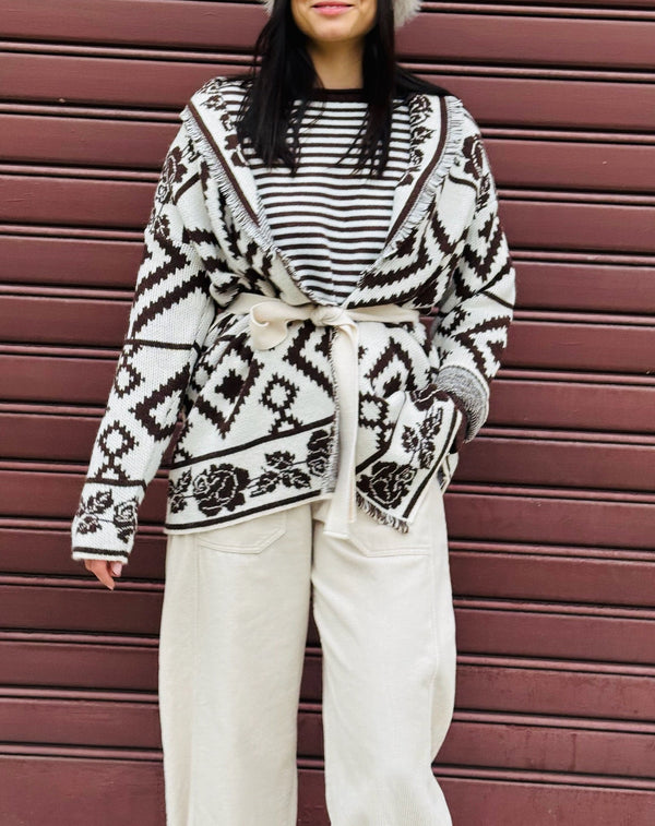 CARDIGAN FANTASIA CON FRANGE