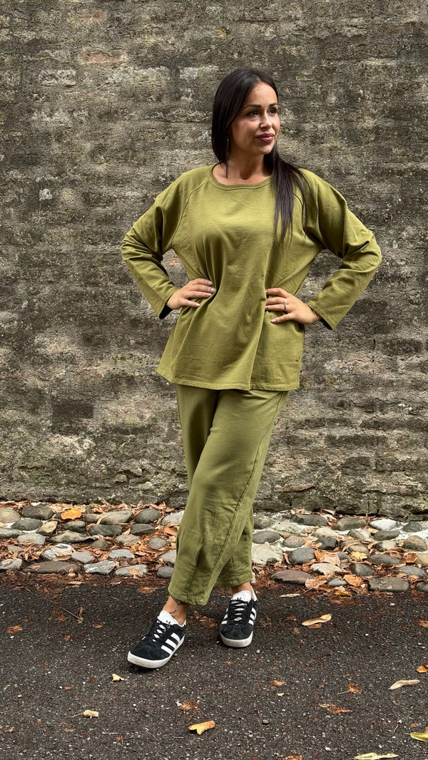 FELPA GARZATA GIROCOLLO