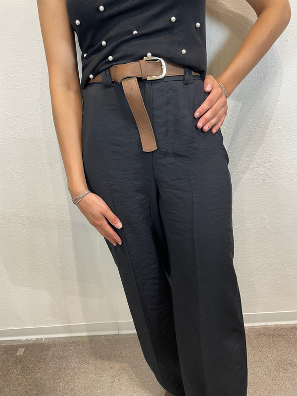 PANTALONE SIGARETTA TESSUTO FLUIDO