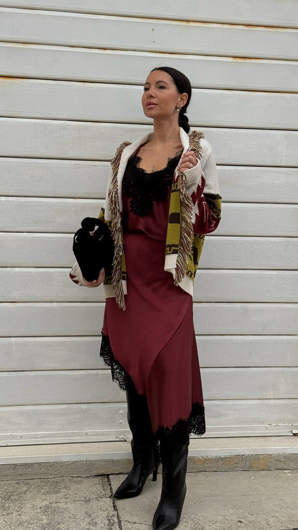 ABITO/CANOTTA ASIMMETRICA PIZZO