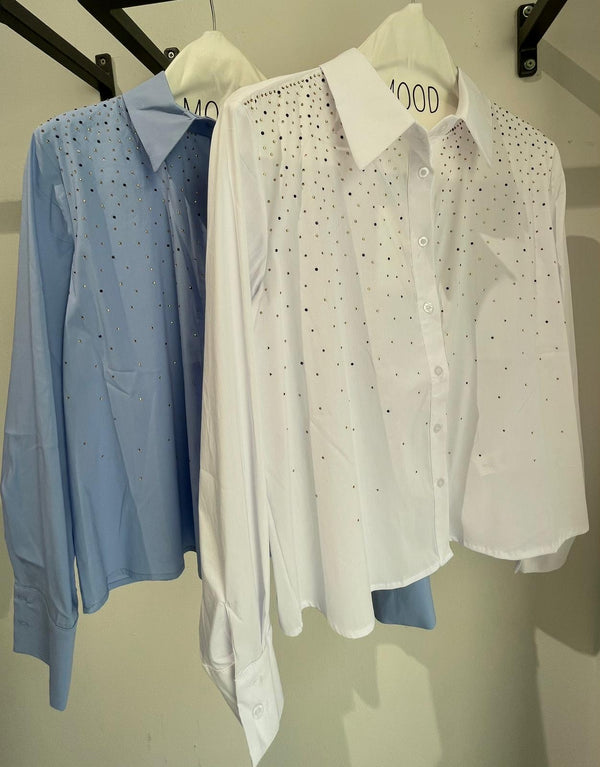 CAMICIA CON STRASS