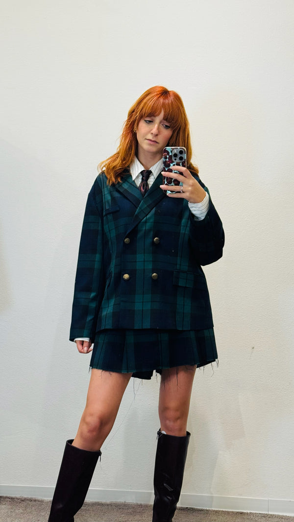 GIACCA CHECK DOPPIO PETTO