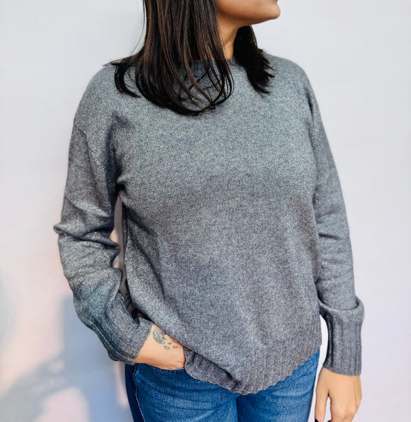 MAGLIA GIROCOLLO LUREX