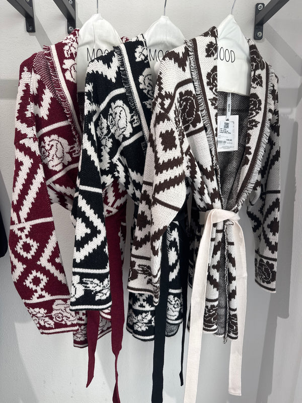 CARDIGAN FANTASIA CON FRANGE