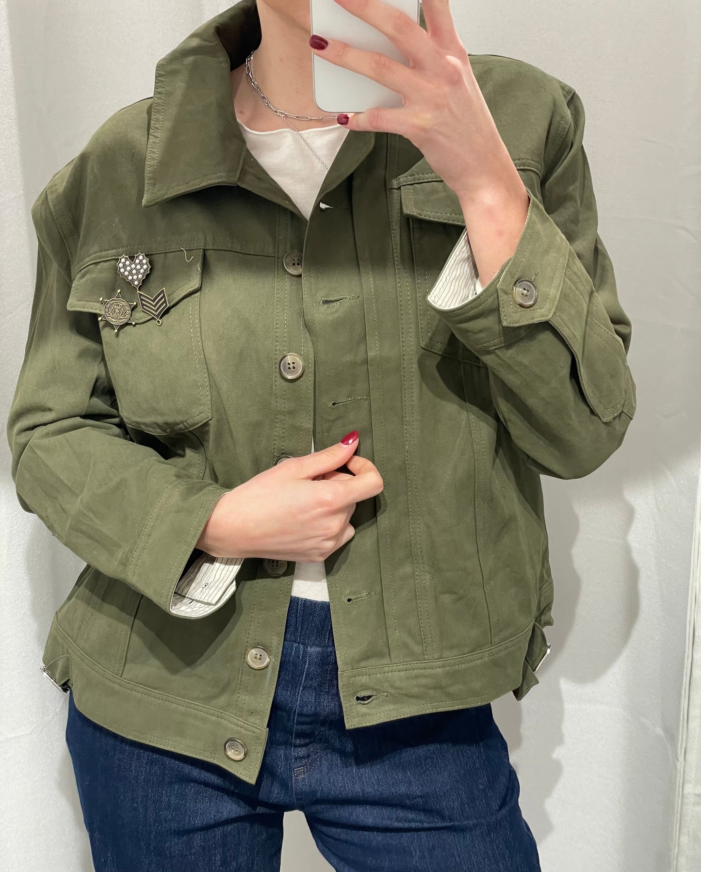 GIACCA MILITARE CON SPILLA