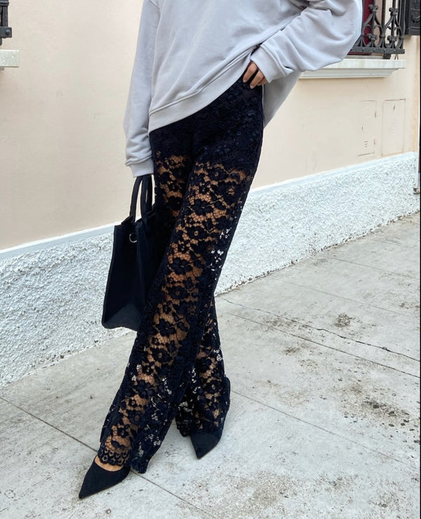 PANTALONE PIZZO CON COULOTTE
