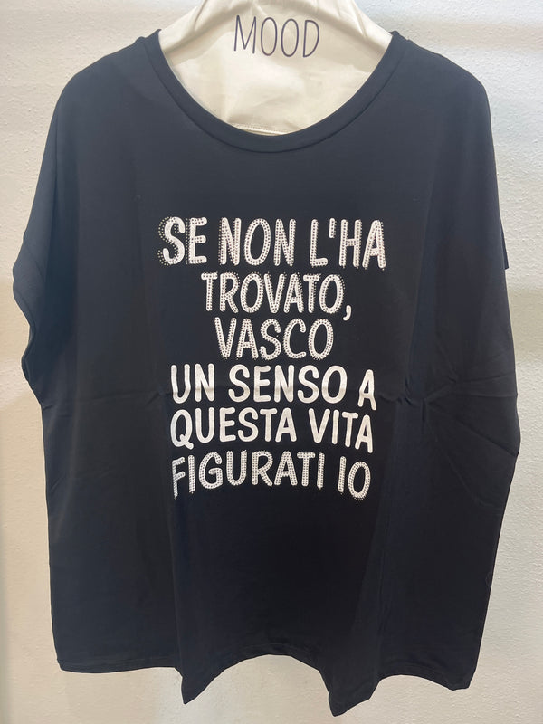T-SHIRT CON SCRITTA - SE NON L'HA TROVATO