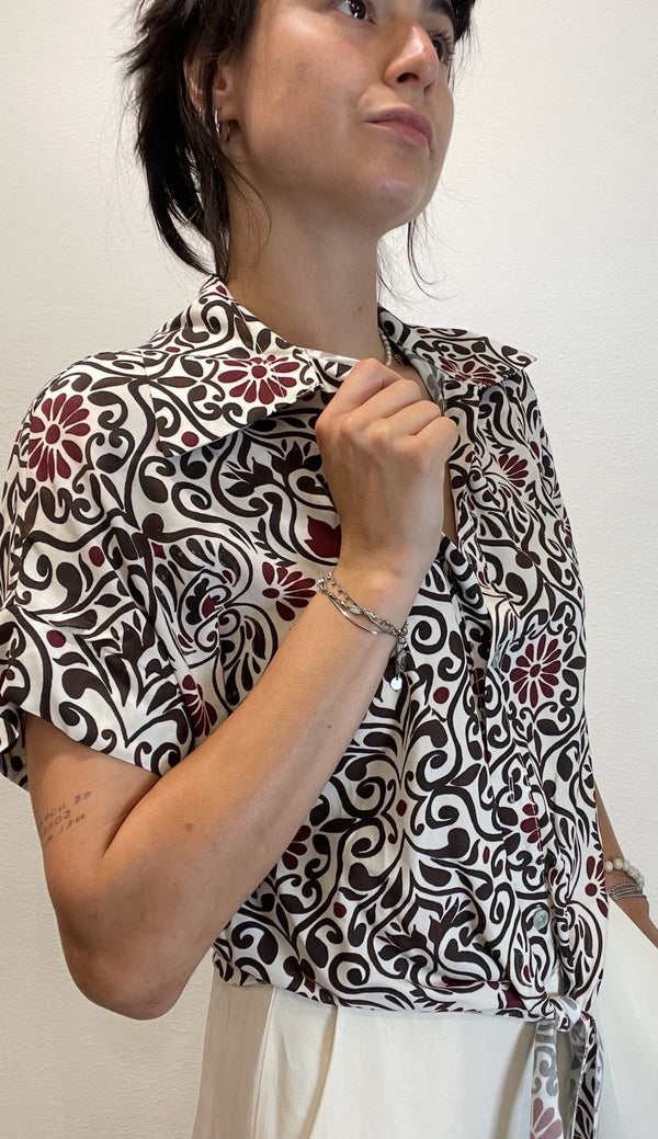 CAMICIA CON NODO FANTASIA INDIA/MORO