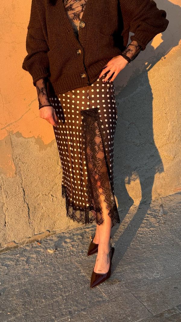 GONNA VISCOSA  POIS CON PIZZO