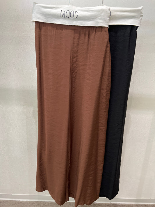 PANTALONE PALAZZO CON ELASTICO IN MODAL