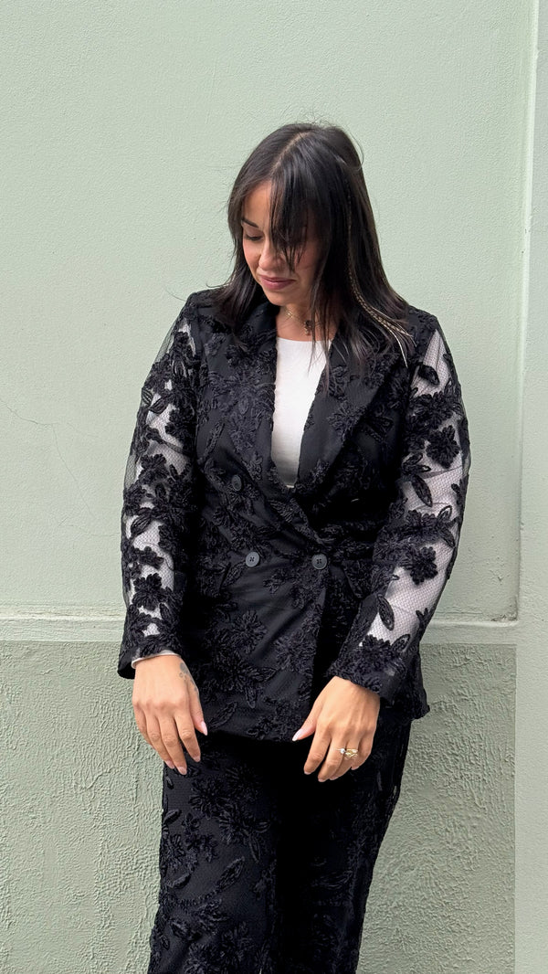 GIACCA IN PIZZO DEVORE'