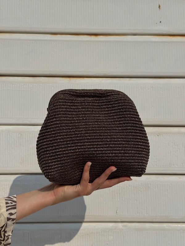 BORSA CLUTCH IN RAFIA MOD. GRANDE