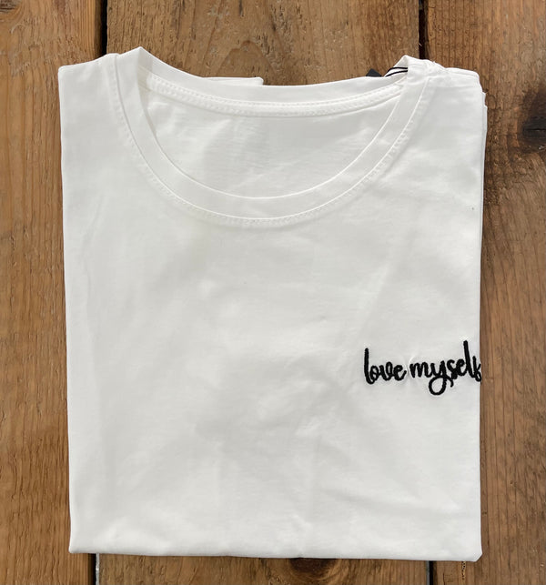 T-SHIRT SCRITTA LOVE MYSELF