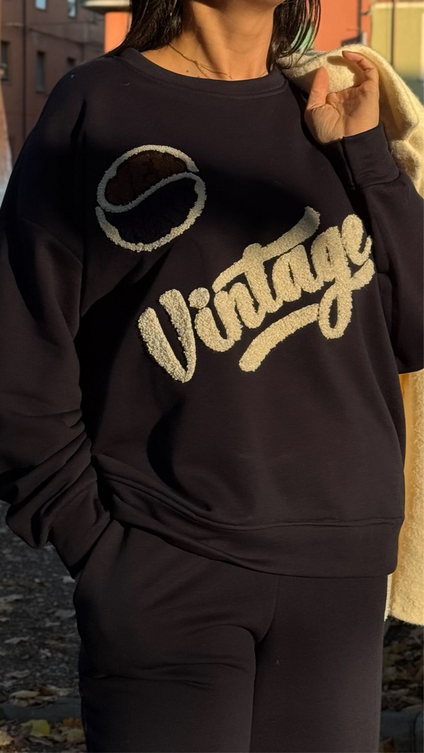 FELPA RICAMO VINTAGE