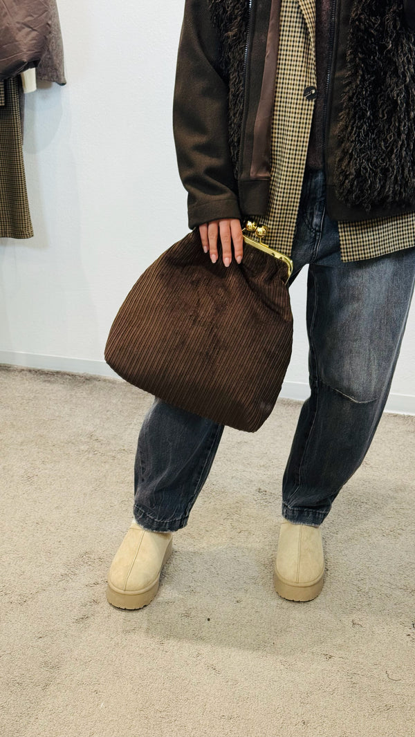 BORSA POCHETTE IN VELLUTO