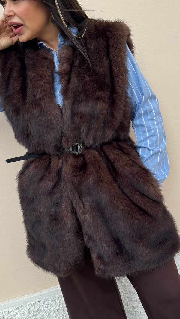 GIACCA SMANICATA ECOPELLICCIA