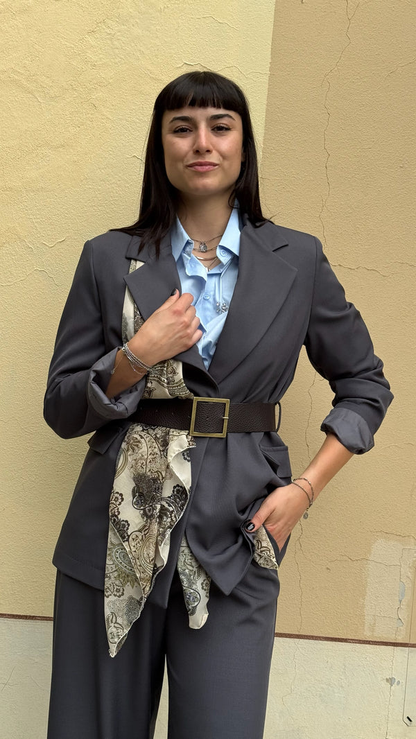 GIACCA C/FOULARD