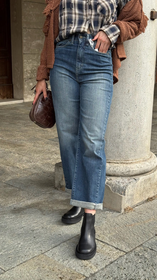 JEANS BALOON ELASTICIZZATO