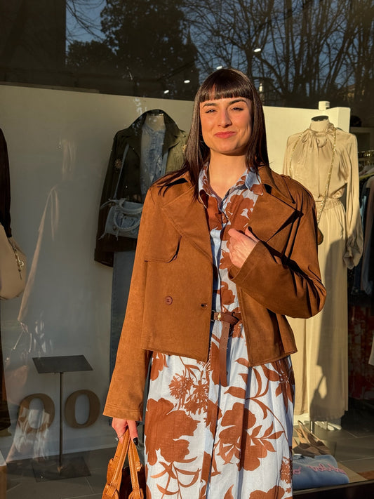 GIACCA IN SUEDE D/PETTO