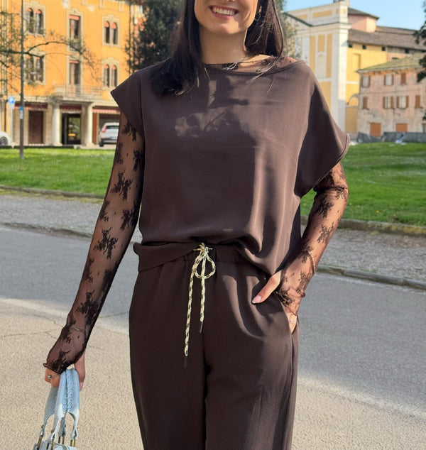 COMPLETO BLUSA+ PANTALONE PALAZZO