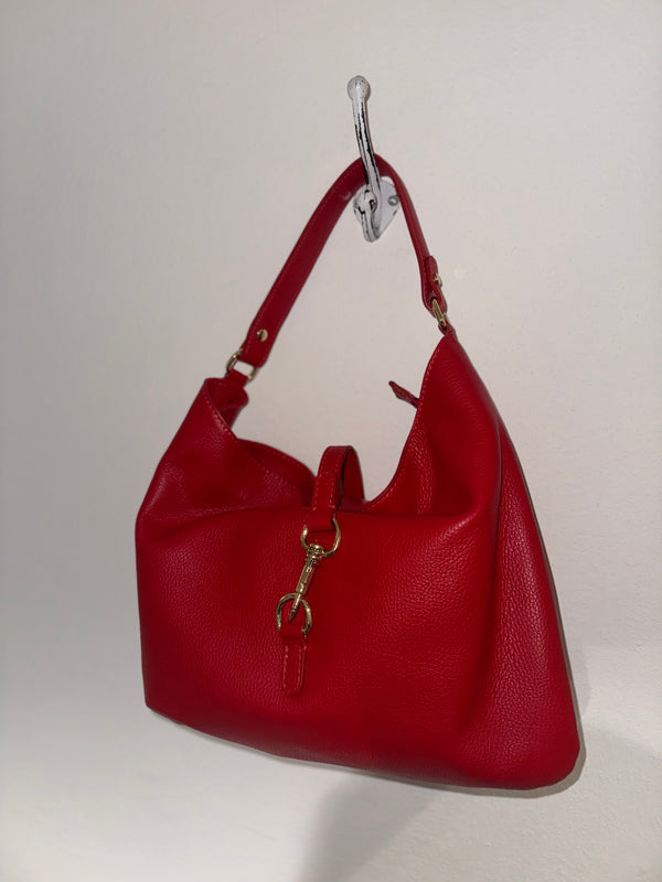 BORSA PELLE CON GANCIO