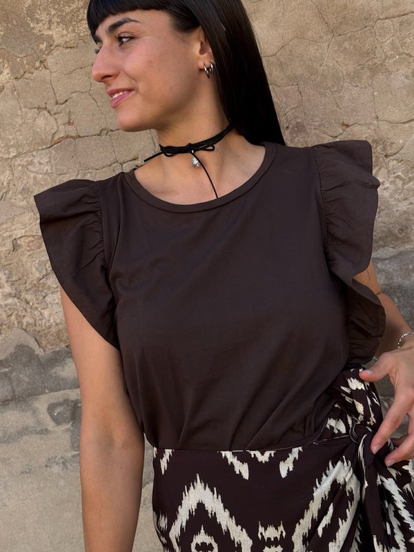 MAGLIA COTONE CON ALETTA