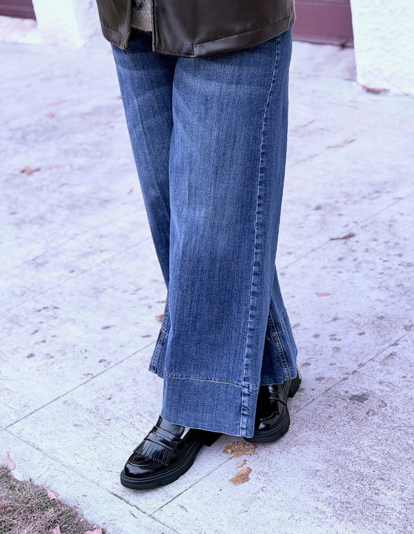 JEANS GAUCHO TESSUTO ELASTICIZZATO