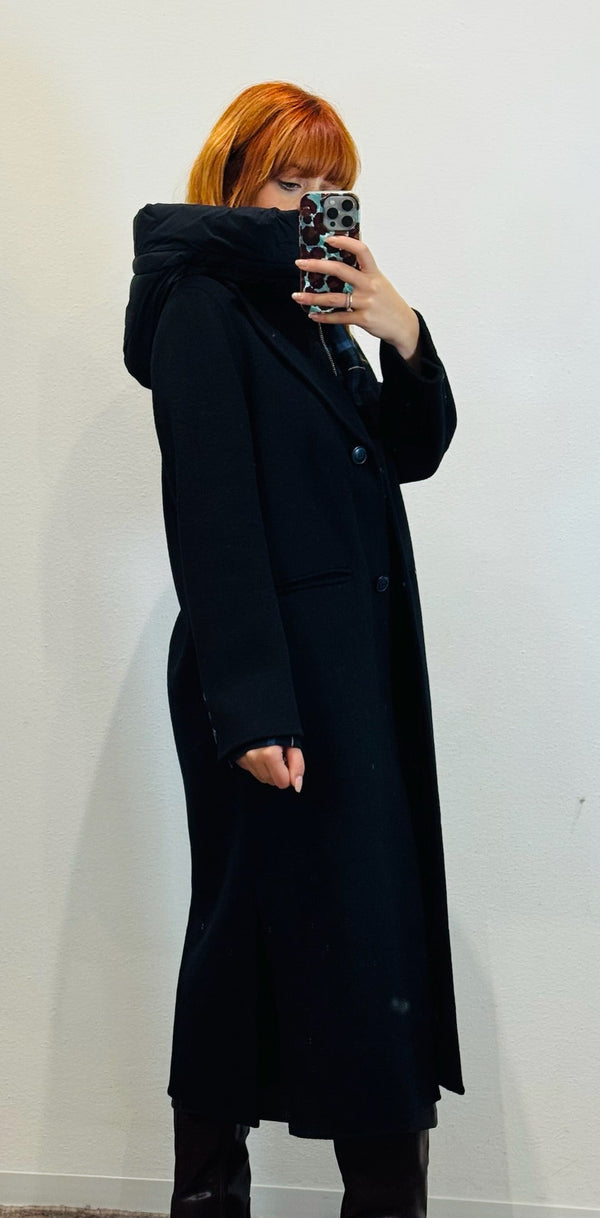 CAPPOTTO C/PETTORINA PIUMINO E CAPPUCCIO