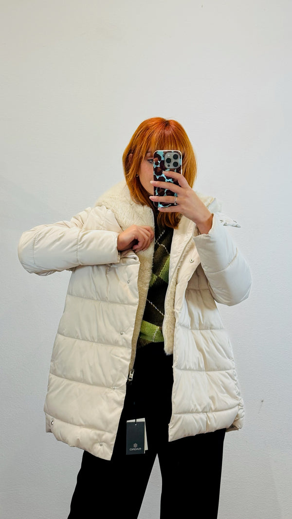 PIUMINO C/CAPPUCCIO IN ECOPELLICCIA