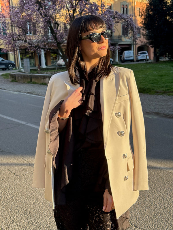 GIACCA D/PETTO BOTTONI METALLO