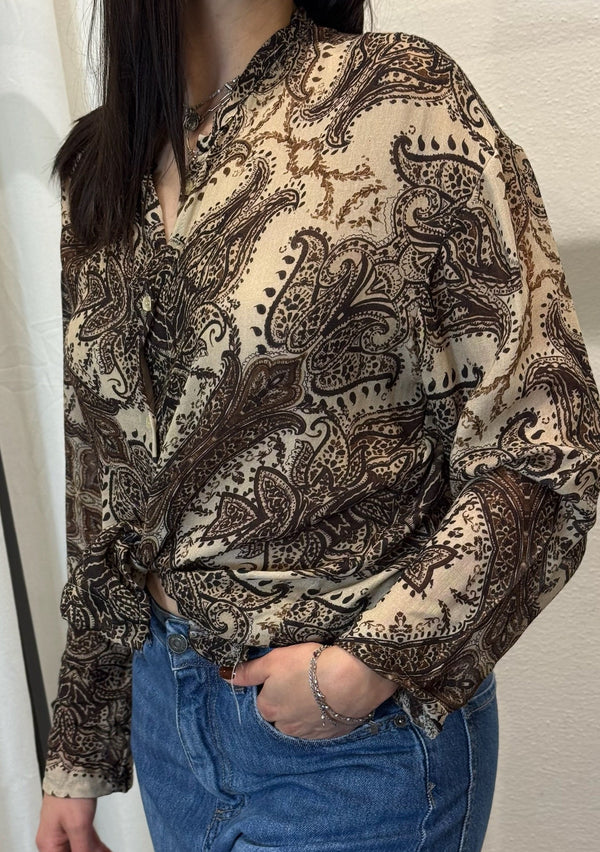 CAMICIA FANTASIA VISCOSA/LANA