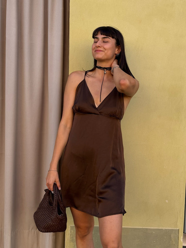 ABITO SOTTOVESTE CORTO RASO SATIN