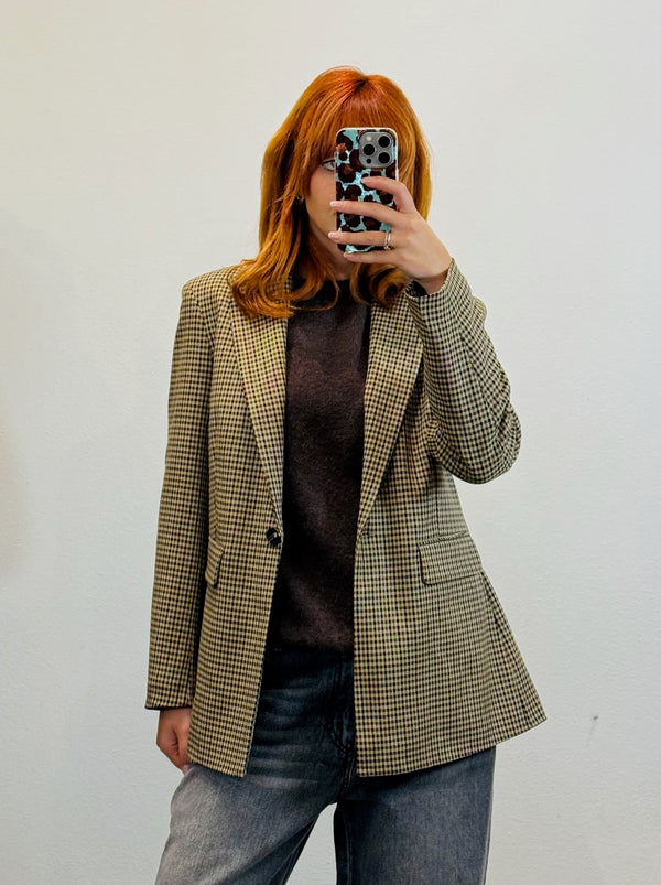 GIACCA MONOPETTO  FANTASIA CHECK