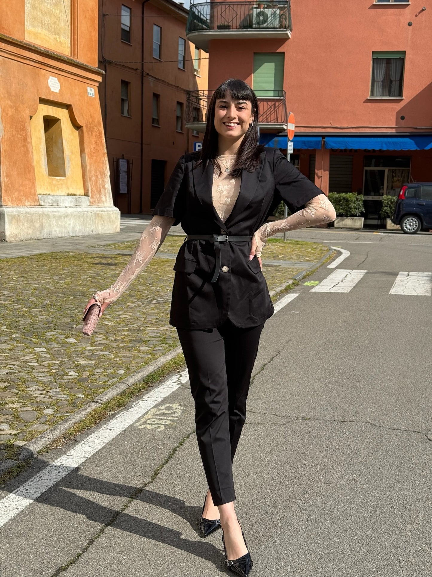 PANTALONE SIGARETTA COTONE ELASTICIZZATO