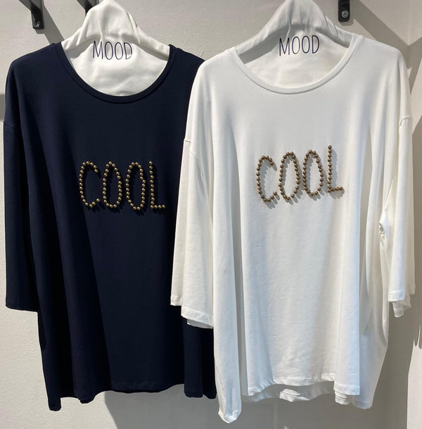 T-SHIRT COTONE CON SCRITTA COOL