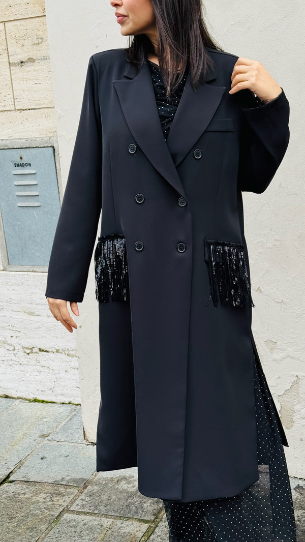 ABITO A GIACCA ROBE MANTEAU C/FRANGE
