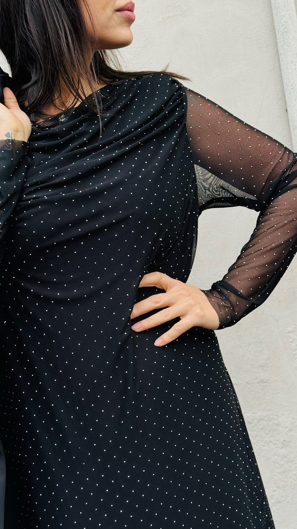 ABITO TULLE BRILLANTINI