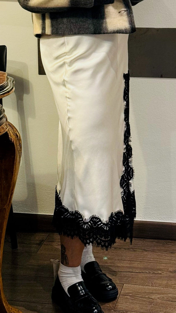 GONNA LONGUETTE CON SPACCO/PIZZO