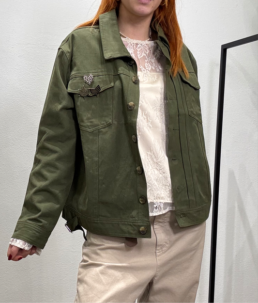 GIACCA MILITARE CON SPILLA