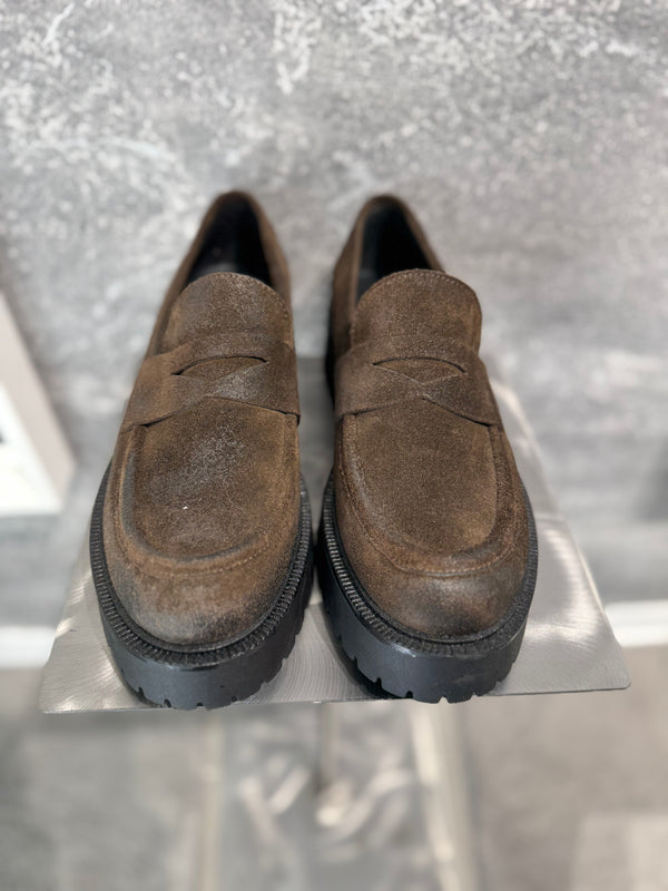 MOCASSINO CAMOSCIO CON PARA CM. 35