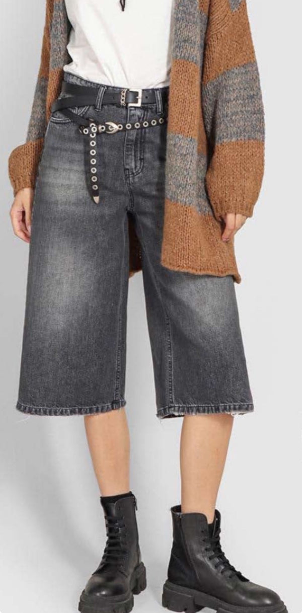 JEANS BERMUDA DENIM GRIGIO-SOHO