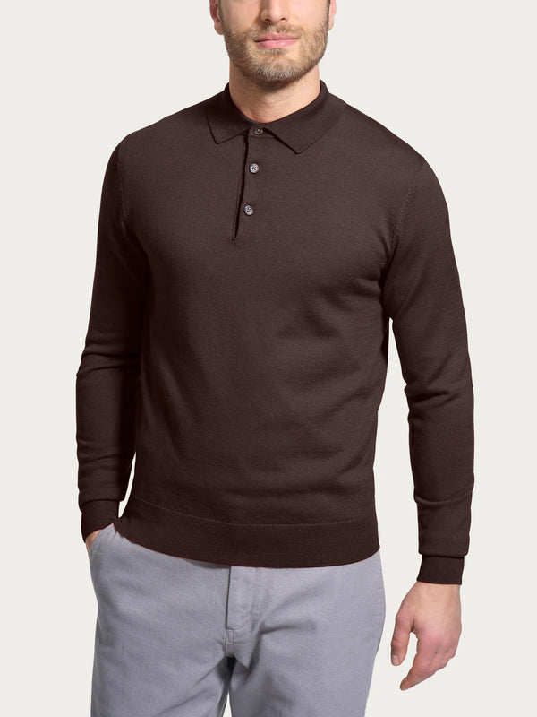 MAGLIA POLO  - PURA LANA MERINO